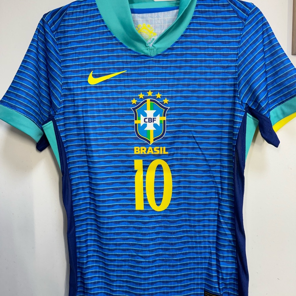 Brazil (Away) authentic player jersey Nike #10 Neymar Jr
